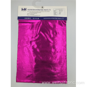 Reliable Quality Knitted Fabric T/SP Bronzing Purple Fabrics